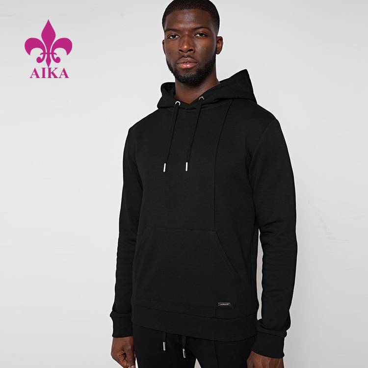 Quality Inspection for Casual Black Joggers - High Quality Men’s Hoodie 100 Cotton Warm Fleece Pullover Blank Hoodie – AIKA