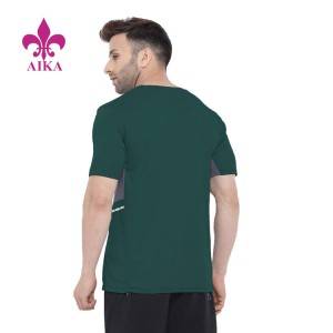 Wholesale Custom Blank Quick Dry Active Wear Short Sleeve Sports Gym T Shirt for Man