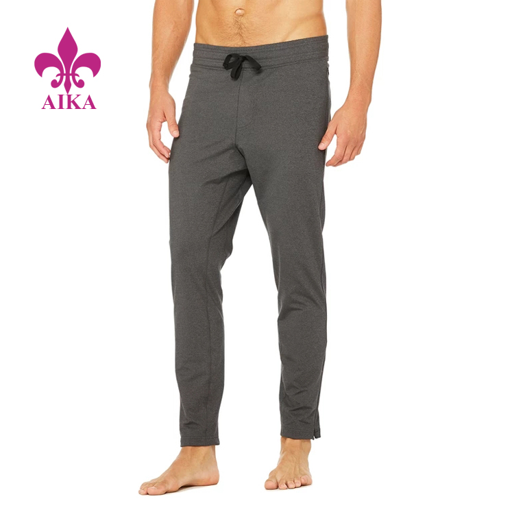 OEM Supply Track Sportswear - High Quality Customized Classic Design Invisible Zip Pockets Slim Pants for Men – AIKA