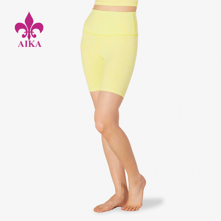 New Delivery for Moisture Wicking Yoga Pants - Just Arrived Custom Bright Stylish High Rise Sports Cycling Shorts Women Gym Shorts – AIKA