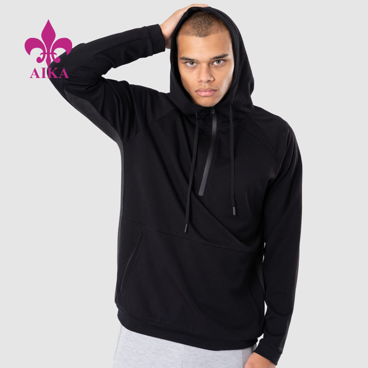 China Gold Supplier for Hoodie – Winter Gym Clothing Cotton Spandex High Quality Jackets Mens Custom Tracksuits Hoodies – AIKA