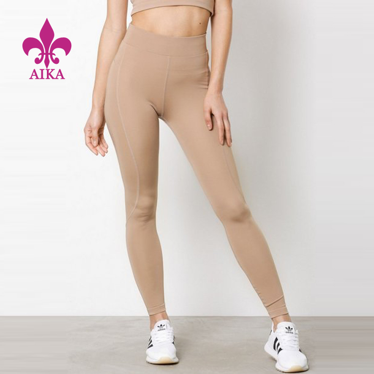 Factory Outlets Breathable Yoga Wear - Custom OEM High Quality Unique Design Slim Foot Tights Pants High Waist Sports Compression Leggings – AIKA