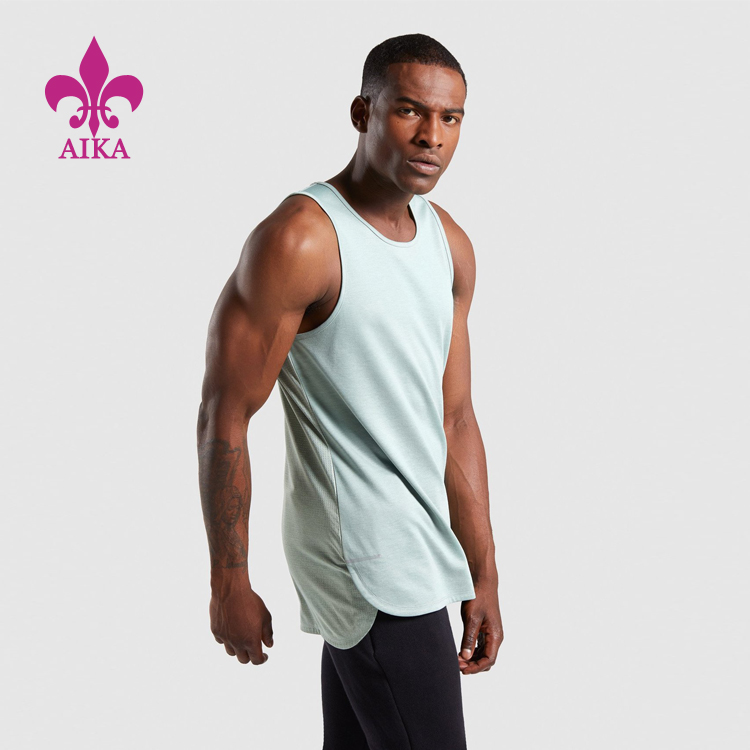 Super Purchasing for China Printed Yoga Pants Suppliers - Custom wholesale hot sale logo print embroidery low moq gym sports men tank tops – AIKA