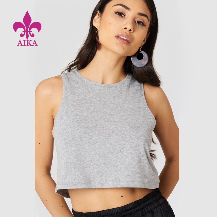 factory low price Jogger Wear - OEM custom high quality low moq dry fit blank gym sport women’s crop tops – AIKA