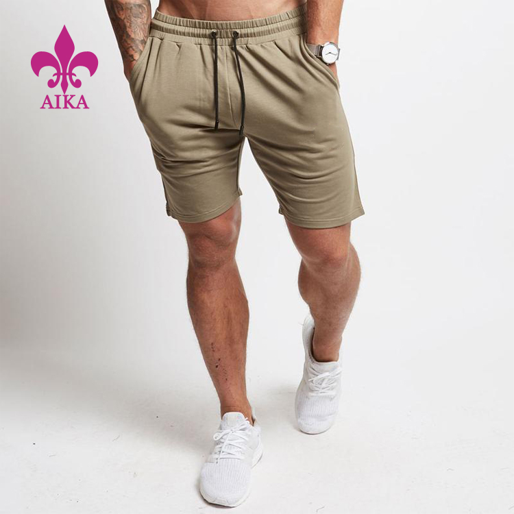 Factory Free sample Spandex Sport Shirts - China manufacturer custom logo quick dry  causal workout  gym shorts for men – AIKA