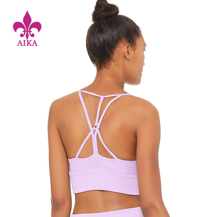 China New Product  Sublimation Yoga Pants - New apparel custom logo high quality fitness ladies running gym yoga bra – AIKA