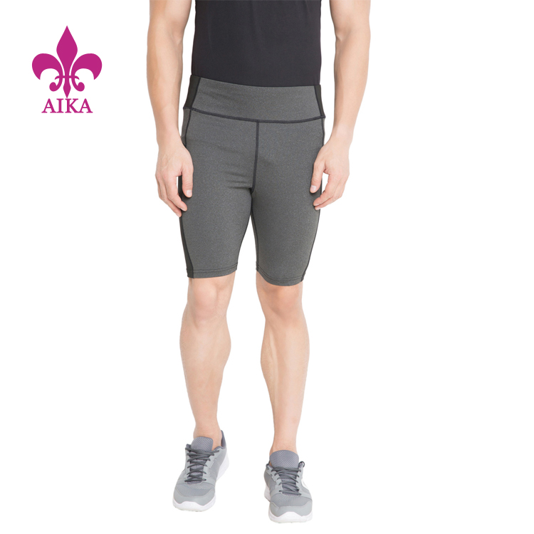 OEM Factory for Fashion Skinny Pants - OEM New Arrival Custom Sports  Legging Quick Dry Breathable Compression Athletic Tights Men's Shorts – AIKA