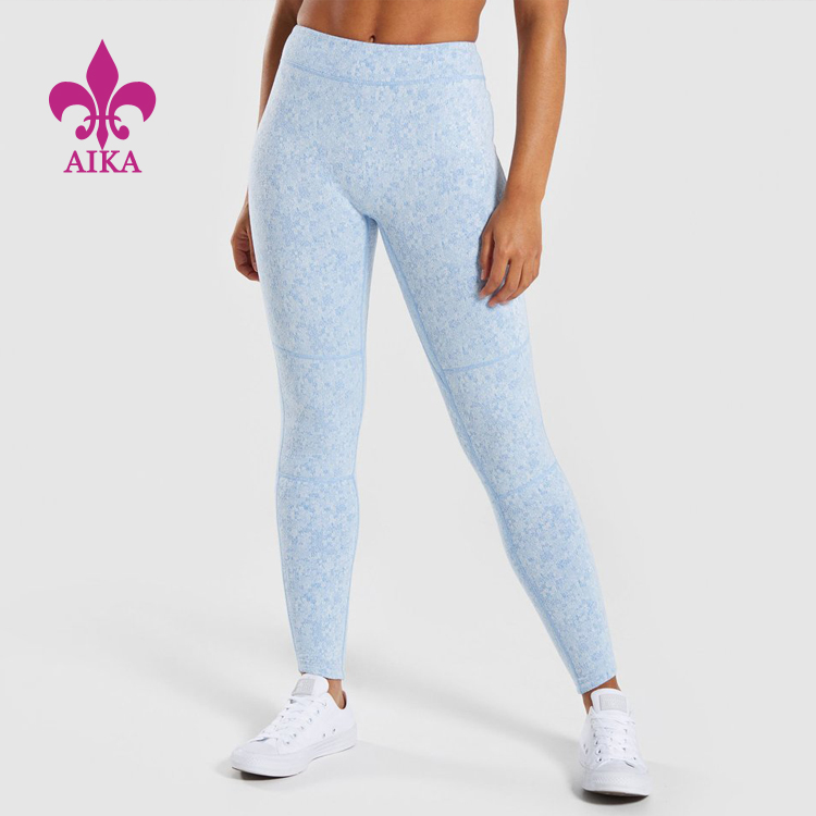 Manufacturer of Leggings Manufacturer - Wholesale Custom high waist workout sport leggings ladies fitness yoga pants without front rise – AIKA