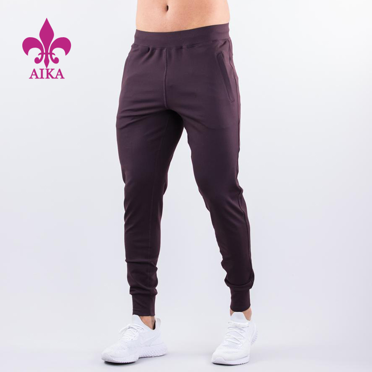 Cheap PriceList for Plain Jogger Pants - High quality custom printed fashionable Dry fit lightweight stretch tapered gym sweat pants men – AIKA