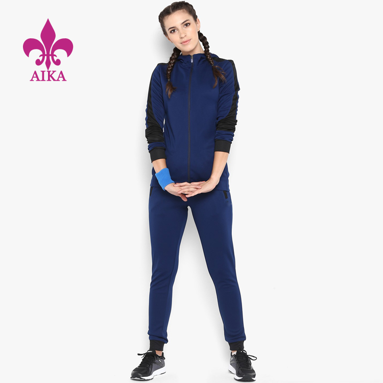 Factory wholesale Yoga Pants - Custom OEM New Design Loose Zipper Comfortable  Women Tracksuit Hoodies  Fitness Suit – AIKA