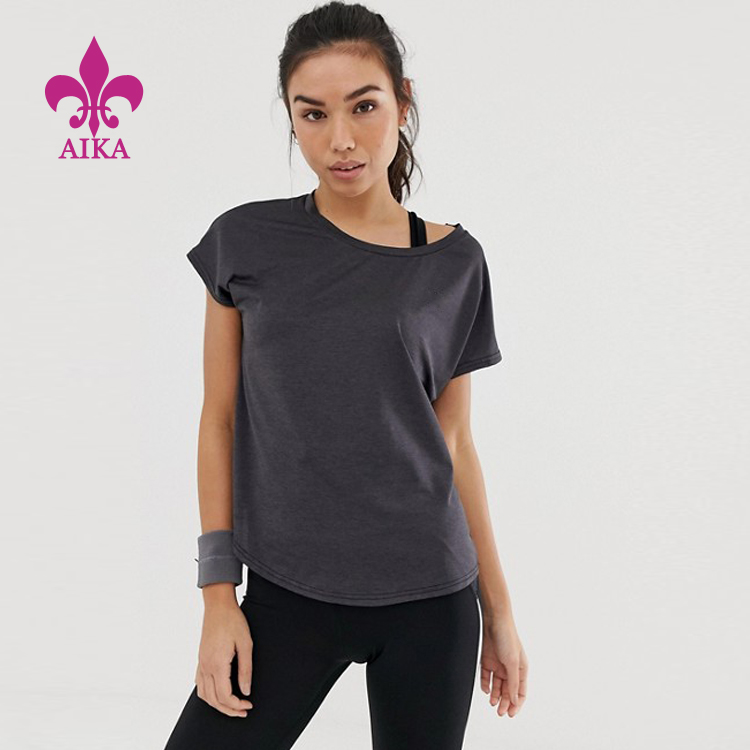Special Price for Seamless Tank Tops - Wholesale sexy women loose fit yoga tops Custom  quick Dry workout women t shirts – AIKA