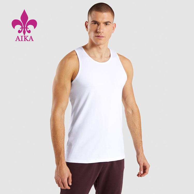 China Manufacturer Custom Blank First Quality  Gym Activewear Tank Tops for Men