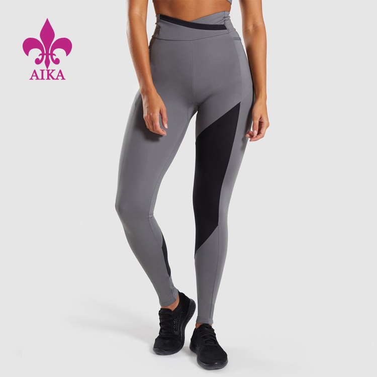 China Cheap price Women Leggings - YOGA Clothing wholesale customized Moisture wicking cool Dry fitness workout leggings for women – AIKA