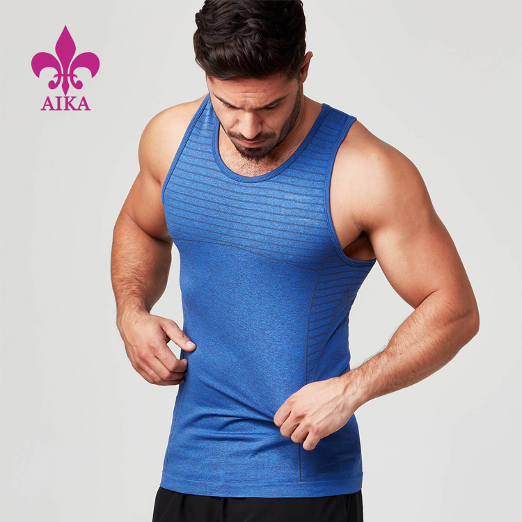 Massive Selection for Yoga Pants - China Manufacturer Wholesale Blank Sleeveless FItness Basketball Gym Tank Tops for Men – AIKA