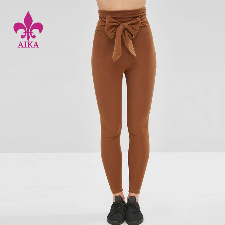OEM China Yoga Wear Supplier – OEM Hight Quality High Waist Push Up  Unique Butterfly Girdle Fitness  Yoga Pants – AIKA