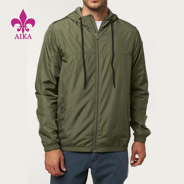 Best quality Men Sportswear Clothing - Wholesale Custom Activewear Waterproof Sports Hoodies Clothes Zip Jackets Design For Men – AIKA