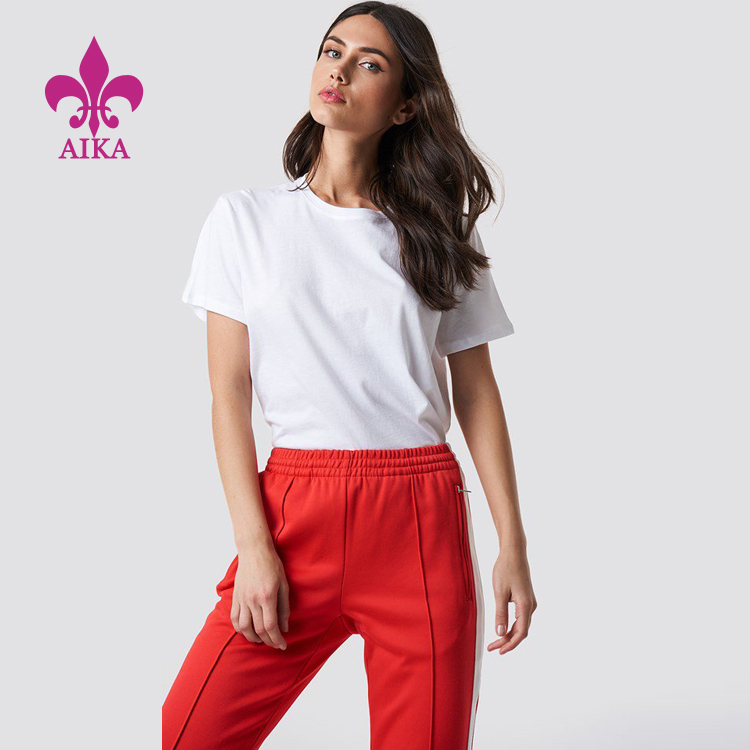 Renewable Design for Yoga Bra Supplier - Custom High Quality Dry Fit Basic Sport Gym Short Sleeve T Shirt  for Women – AIKA