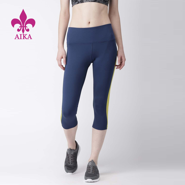 High Quality for Women Sport Shirts - Custom Yoga Pant Legging Princess Design Mid Calf Length Breathable Mesh  Elastic Basic Yoga Pants – AIKA