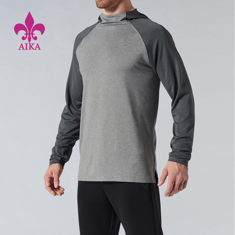 PriceList for Work Pants For Men - OEM High quality Custom Long Sleeve Gym Training Hoodies for Men – AIKA