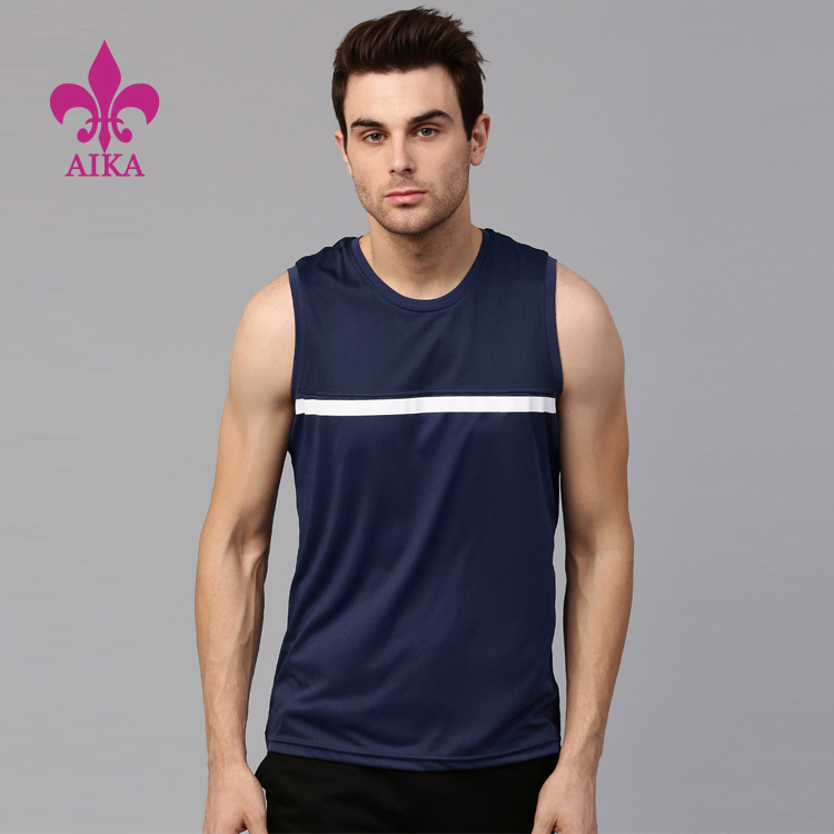 Special Design for Sportswear Tracksuit - Custom  OEM Quick Dry Breathable Cotton Fitness Workout Sport Men’s Tank Top – AIKA