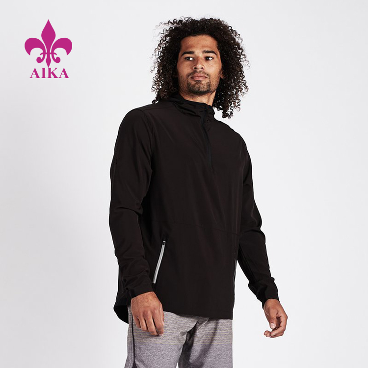 Newly Arrival Long Pants - Hot Custom Quick Drying Lightweight Packable Pullover Windbreaker Sports Gym Jacket for Men – AIKA