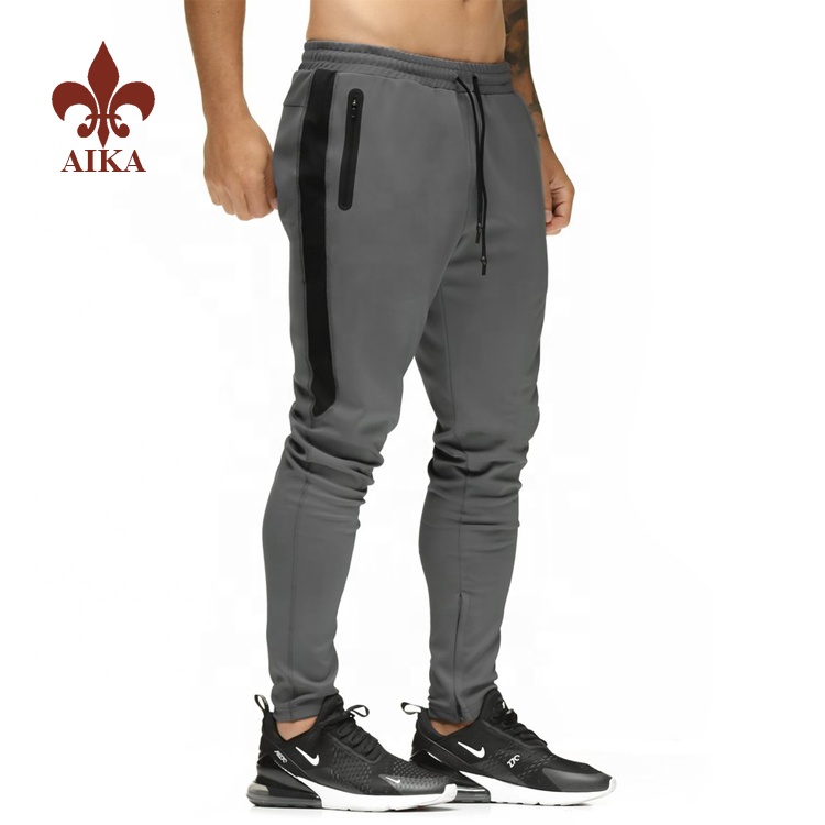 OEM/ODM Supplier Plain Casual Pants - High quality wholesale polyester spandex men joggers custom straight style gym cargo pants – AIKA