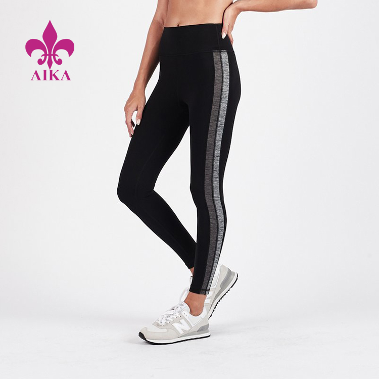 China Gold Supplier for Wholesale Singlets - Custom Compressive Fit High Rise Retro Twist Classic Yoga Sports Women Leggings – AIKA