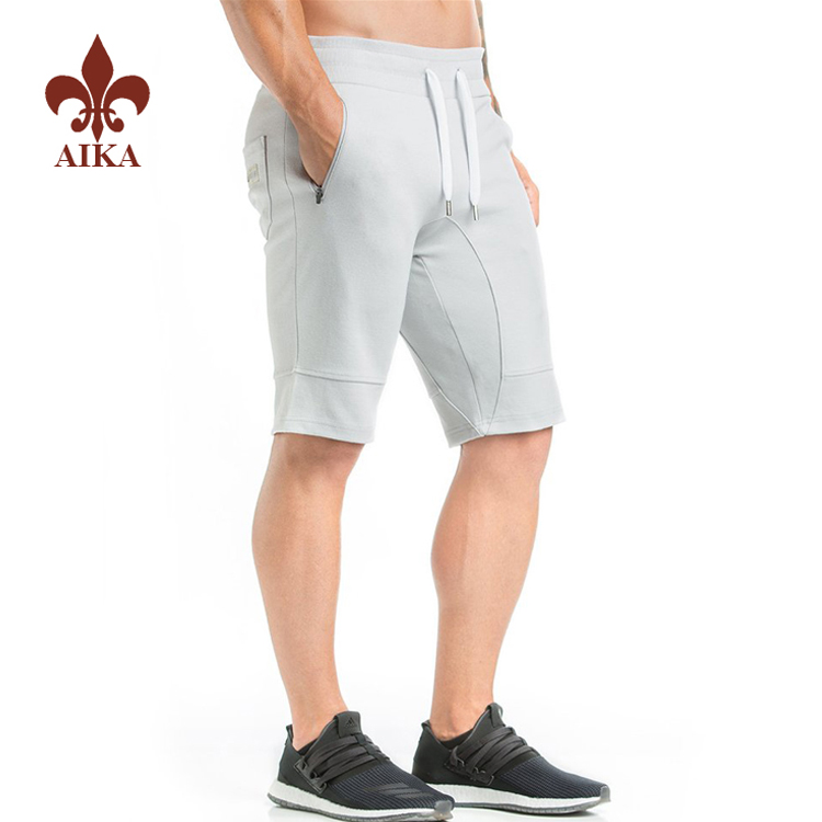 Wholesale Custom cotton polyester blank sports running mens sweat shorts