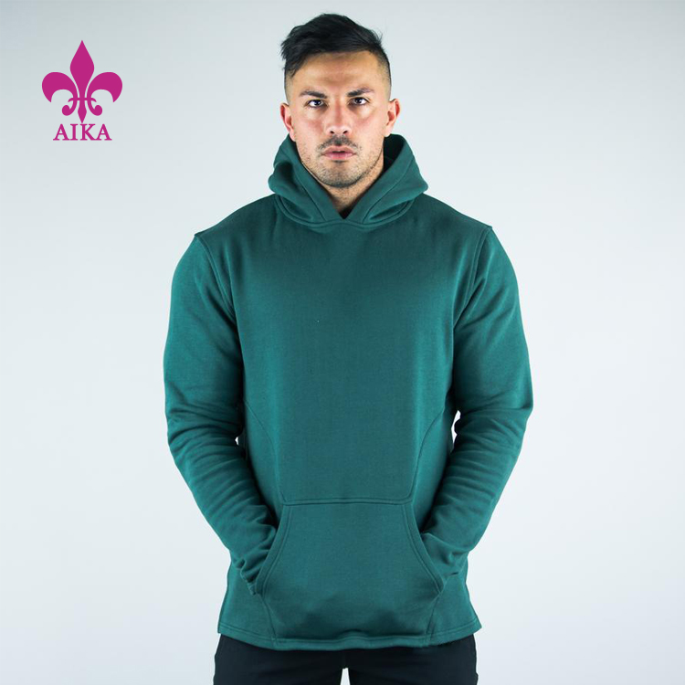 High Quality Customized Loose Fit Pullover Style Workout Running Gym Sweat Hoodies for Men