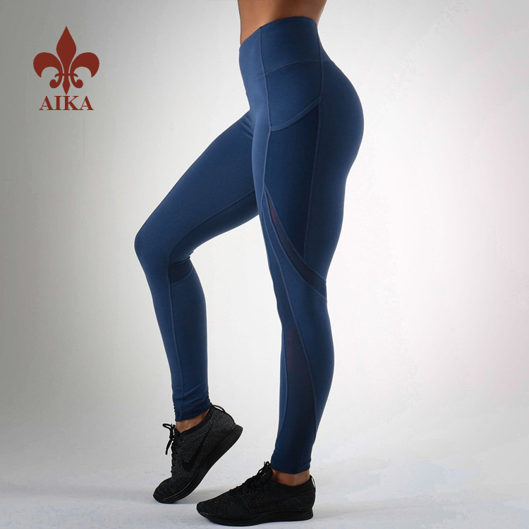 Wholesale Seamless Leggings - High quality 88% polyester 12% spandex custom quick dry women leggings fitness yoga wear – AIKA