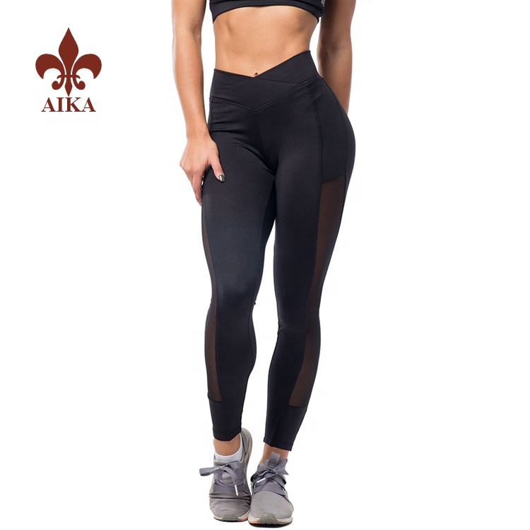 High reputation Women Sport Wear - Wholesale Women Compression Yoga pants customized fitness running tights woman leggings – AIKA