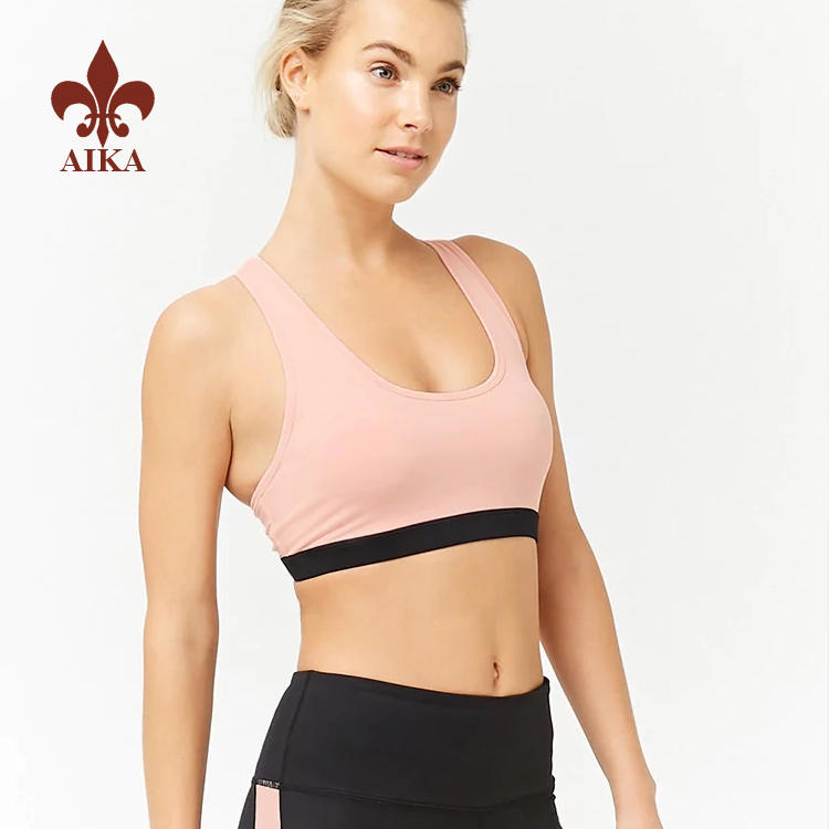 Customized Summer Breathable Nylon Spandex Quick Dry Sports Bra Female  Women Yoga Top - China Sports Bra and Yoga Top price