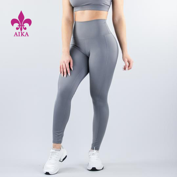 Best quality  Wholesale yoga tights custom fitness high waist bamboo yoga pants for women
