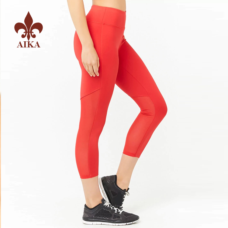 factory Outlets for Plain T Shirts - 2019 NEW DESIGN Custom sports wear polyester spandex sexy women yoga capris leggings – AIKA