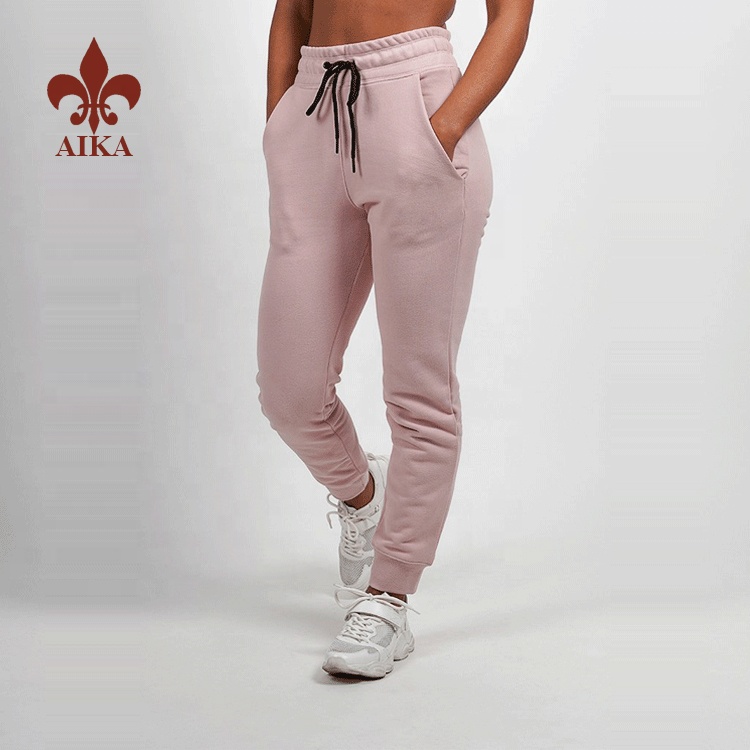 Factory wholesale Women Sports Leggings - Wholesale High waist 80 cotton 20 polyester velour outdoor women blank jogger pants – AIKA