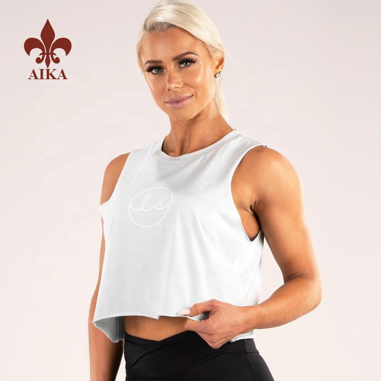 Excellent quality Women Pants - Latest design wholesale cotton spandex plus size party gym crop tank tops for girls – AIKA