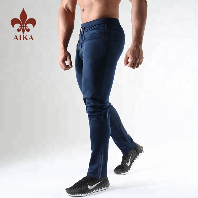 One of Hottest for Pants Trousers Suit - Wholesale OEM sportswear manufacture Custom Cheap Cotton spandex men blank fleece track pants – AIKA