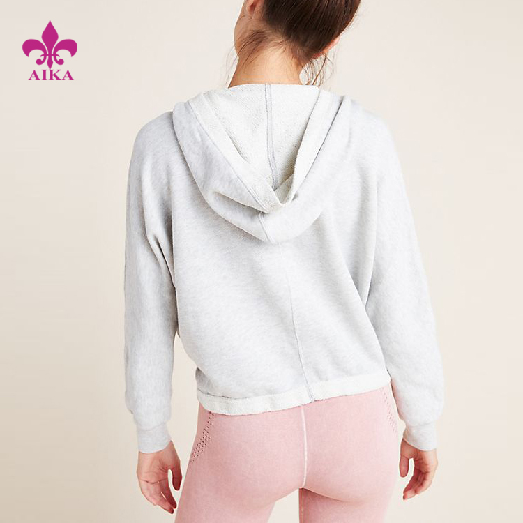 OEM Factory for Yoga Clothes Supplier - Customized Wholesale  Frist Quality V-neck Pullover Gym Sports Hoodies for Women – AIKA
