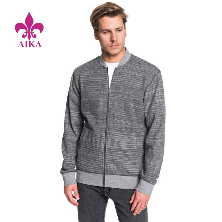 2019 wholesale price Men Joggers - Popular Design Custom Zip-Up Bomber Sweatshirt Baseball Uniform Style Men Jacket – AIKA