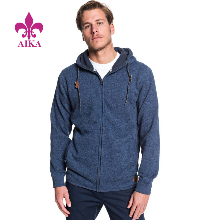 Cheap price Men Sport Wear Pants - Cheap Manufactory Custom Classic Comfortable Regular Fit Hooded Zip-Up Fleece Jacket – AIKA