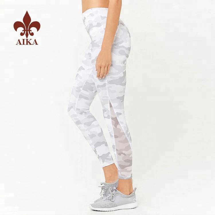 Super Purchasing for Sport T Shirts - 2019 High quality Custom polyester spandex quick Dry Camouflage Compression women yoga pants – AIKA
