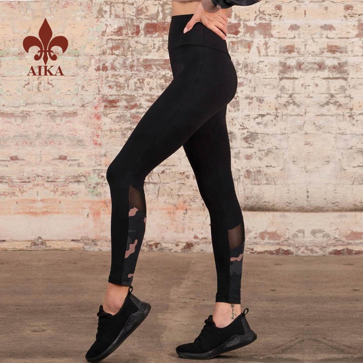 Factory Supply Sports Wear - 2019 wholesale Custom polyester spandex womens GYM Training fitness compression yoga pantyhose tights – AIKA