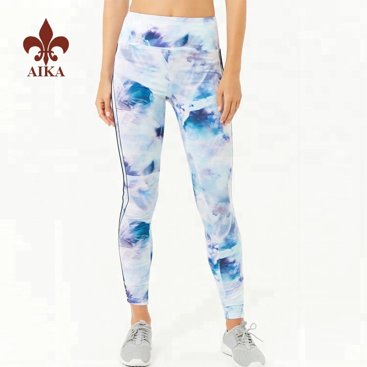 China Supplier Crop Top Supplier - 2019 wholesale Custom sublimation printed sexy ladies Compression leggings for women – AIKA