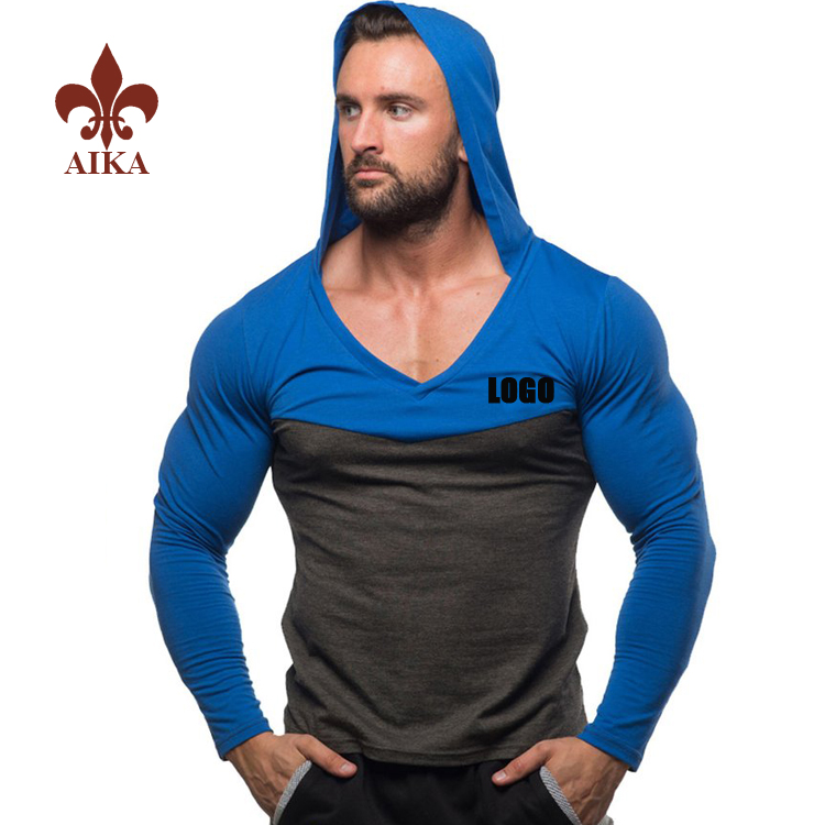 factory customized Gym Pants - Cheap wholesale light weight hoodies tops custom slim fit men gym clothing – AIKA