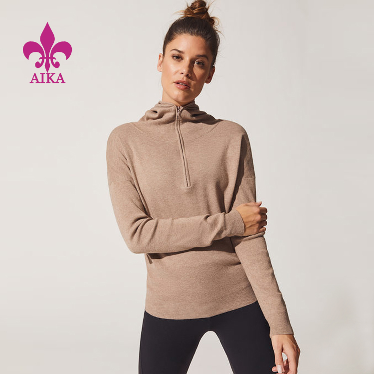 Popular Design for Polo T Shirts - 2019 China import Wholesale Custom cotton spandex fleece fitness sports clothing women – AIKA
