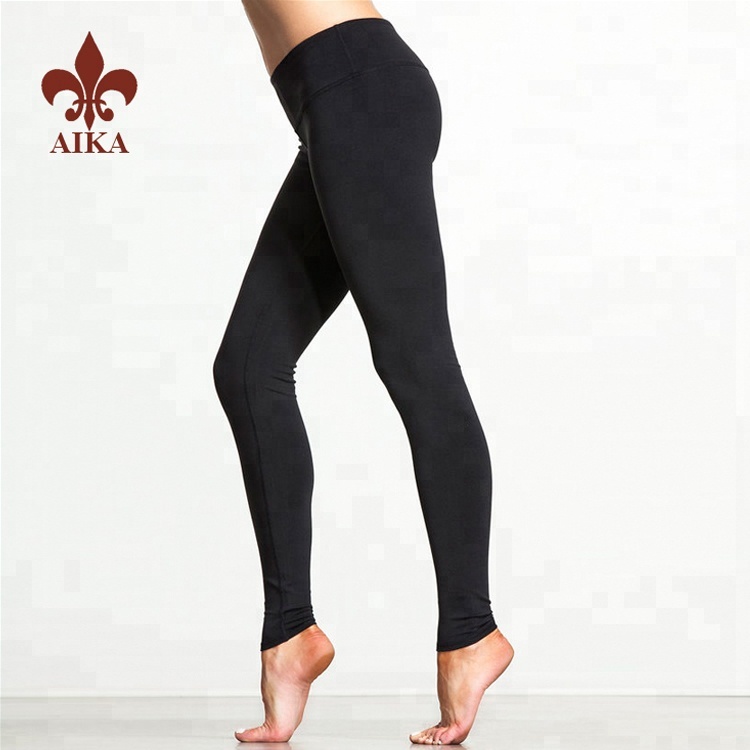 Leading Manufacturer for Custom Singlets - 2019 customized yoga wear wholesale black fitness yoga leggings for women – AIKA