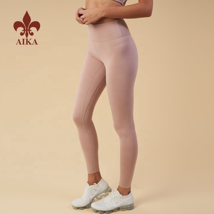 Factory source Sportswear Manufacturer - 2019 China OEM factory high strechly comfortable cotton feeling nylon spandex fitness women leggings – AIKA