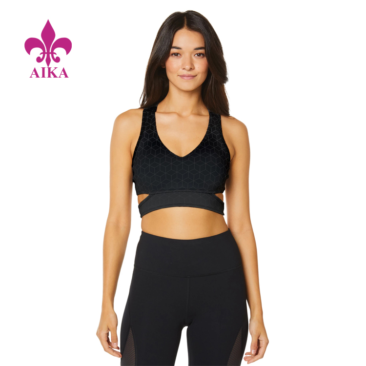 Good Quality Sports Shorts - New apparel glamour medium level workout fitness gym wear cut-out detail women sports bra – AIKA