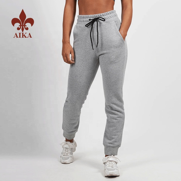 2019 China New Design Sports Track Suits - Wholesale Custom High quality blank loose fitted elastic cargo joggers pants women – AIKA