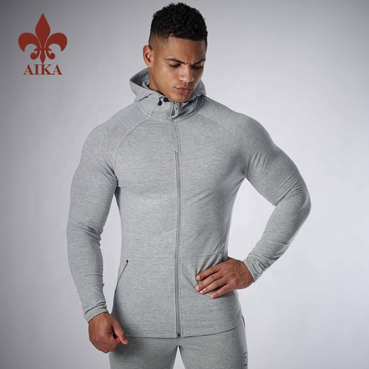 OEM China Yoga Suit - High quality custom slim fit workout training velour tracksuits wholesale for men – AIKA